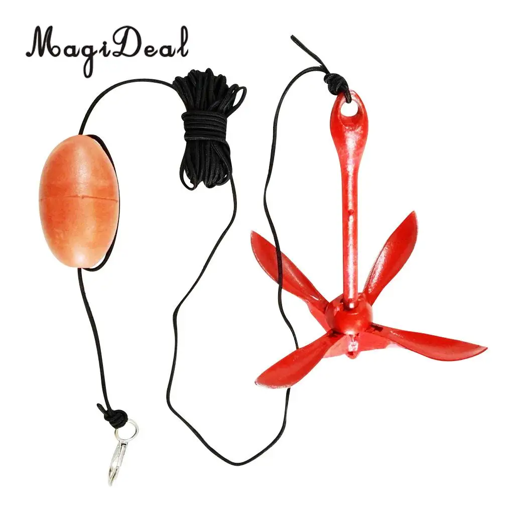 MagiDeal Portable Folding Anchor Buoy Kit For Canoes Kayaks Boats Sailboats Jet Skis