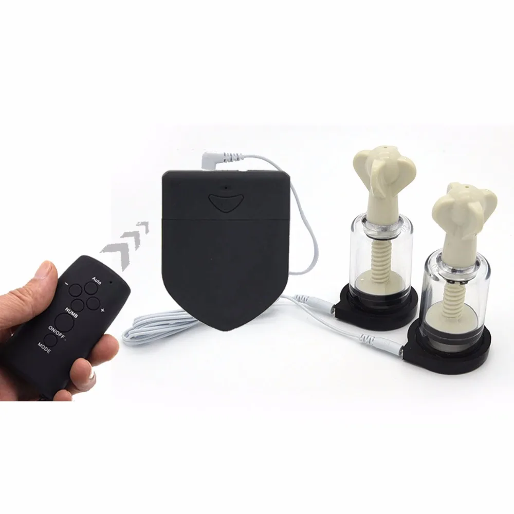 Wireless Remote Control Electro Shock Power Multi function Medical Electric Nipple Sucker Nipple