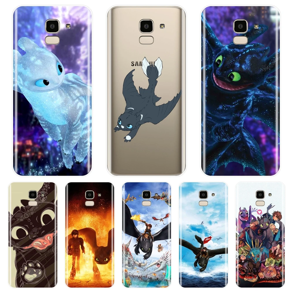 

Phone Case Silicone For Samsung Galaxy J2 J3 J5 J7 Prime J4 J6 J8 Plus 2015 2016 2017 2018 How To Train Your Dragon Back Cover