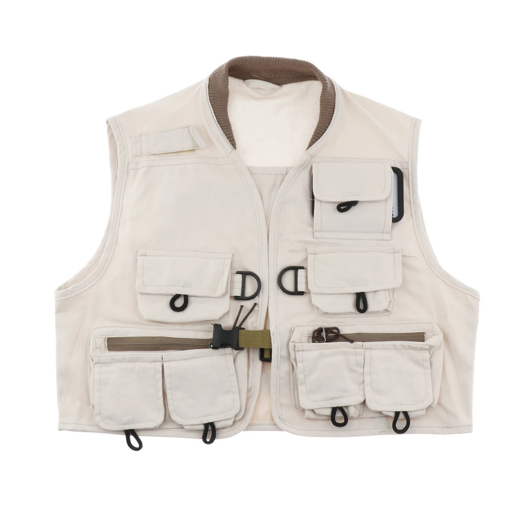 Children Kids Size Outdoor Fly Fishing Youth Vest Multi-pocket Fishing Jacket 