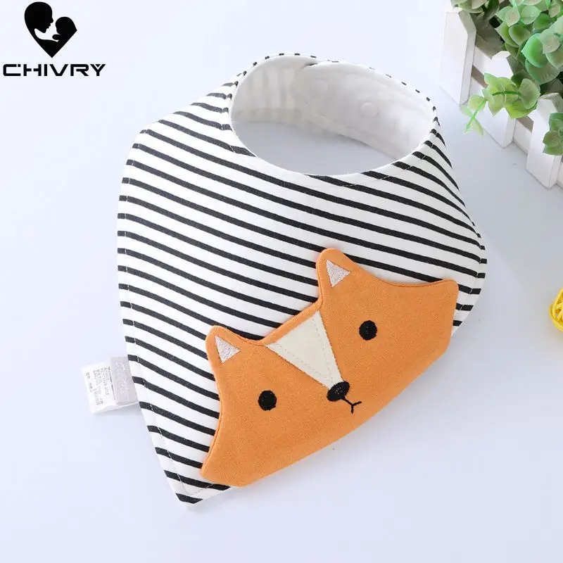 Chivry 100% хлопок бандана для девушки нагрудник ткань мультяшный принт треугольные
