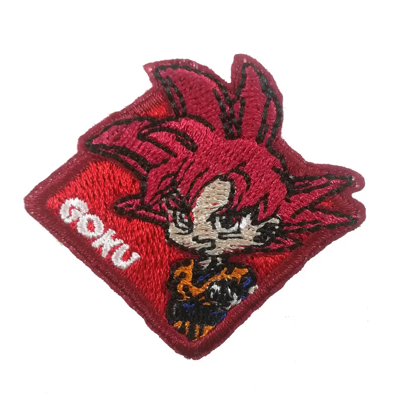 

Dragon ball Son Goku Classic Cartoon Iron on Patches for Clothing diy Embroidered badges