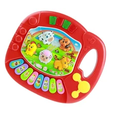 ABWE лучшие продажи 8-примечания развивающие клавиатура музыкальные инструменты/развитие знаний обучающая игрушка для детей(красный