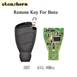 Stenzhorn 433.9 мГц Smart Remote Key для Mercedes Benz C e b s класса CLS CLK ML CL SLK 3 пуговицы ключ в комплекте автомобиля ФОБ с лезвием