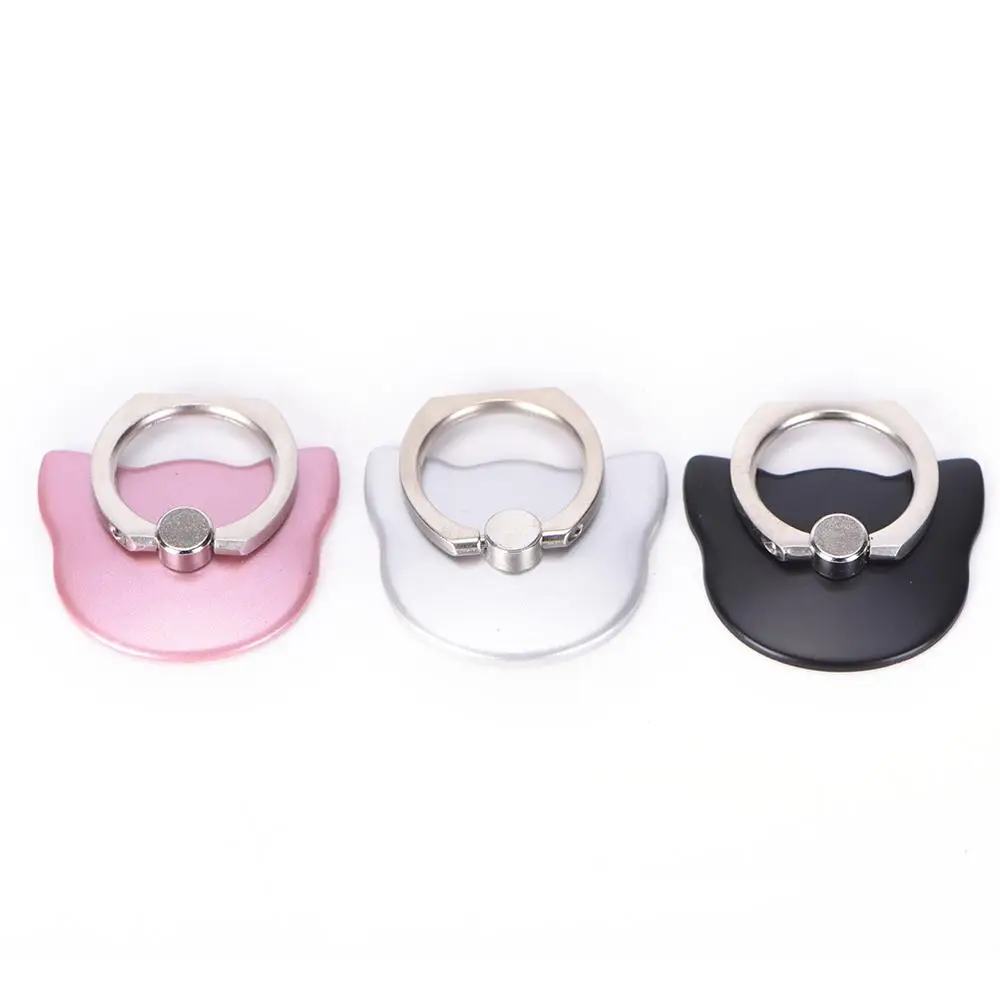 For Samsung IPhone X 6s Plus/7 Finger Ring Mobile Cell Phone Hand Stand Holder Desk Car Socket Universal Plastic Holder