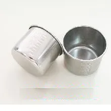 5 шт. чашка для лекарств из нержавеющей стали 40 мл. Маленькая чашка квадратная пластина твитовая трубка