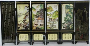

Furnishing articles lacquer crafts tong pak fu landscape small screen with Chinese characteristics