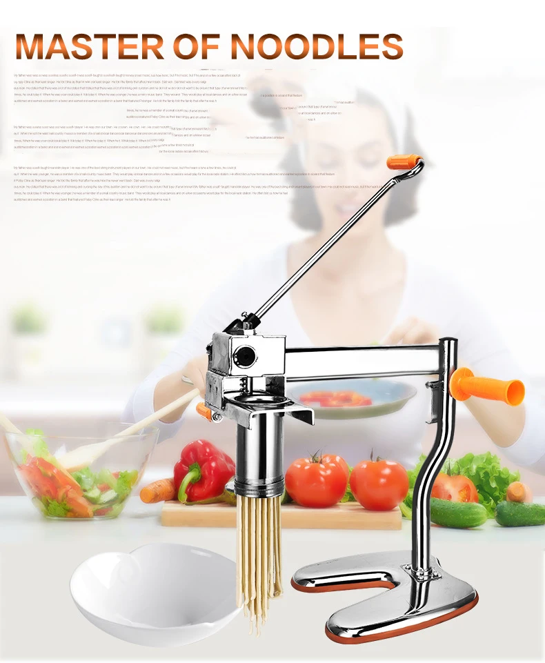 Ручная бытовая машина для прессования макаронных изделий из нержавеющей стали