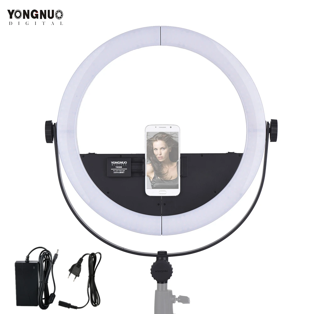 

YONGNUO YN508 LED Ring Light Selfie Light Ring Ringlight Photo Studio Light Photography Lighting for Live Video Beauty Selfie