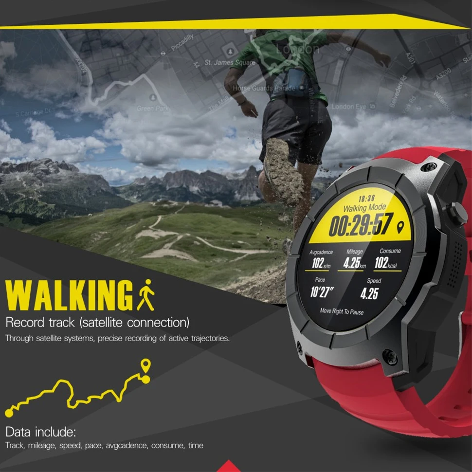 MODOSON Bluetooth gps Смарт часы S958 спортивные для мужчин Smartwatch для samsung huawei Xiaomi Android ios Apple iphone 6 7 8 X XS MAX XR