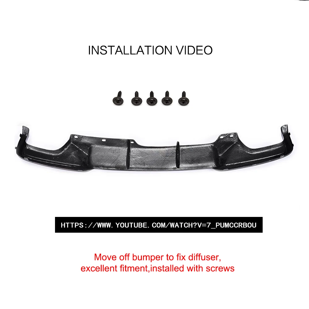 Диффузор для заднего бампера из углеродного волокна/стекловолокна спойлер BMW 5