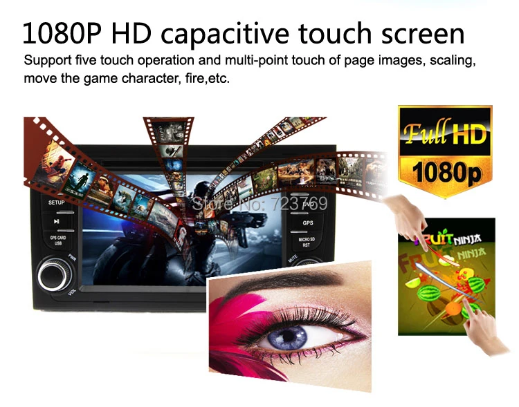 Sale Android 5.1 System, 16 GB Flash, 4 Core, HD 1024X600, Car Radio GPS Navigation for Audi A4(2002-2008.9) 4