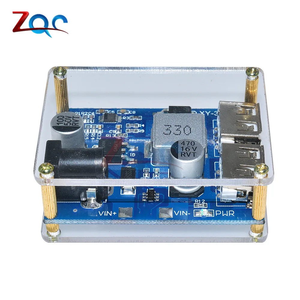 DC 9V 12V 24V 36V to 5V 5A двойной USB выход понижающий преобразователь модуль питания