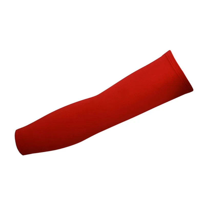 Унисекс рука рукав езда солнцезащитный браслет на предплечье запястье Баскетбол Спорт нарукавники Велоспорт Волейбол Бег наручники - Цвет: Красный