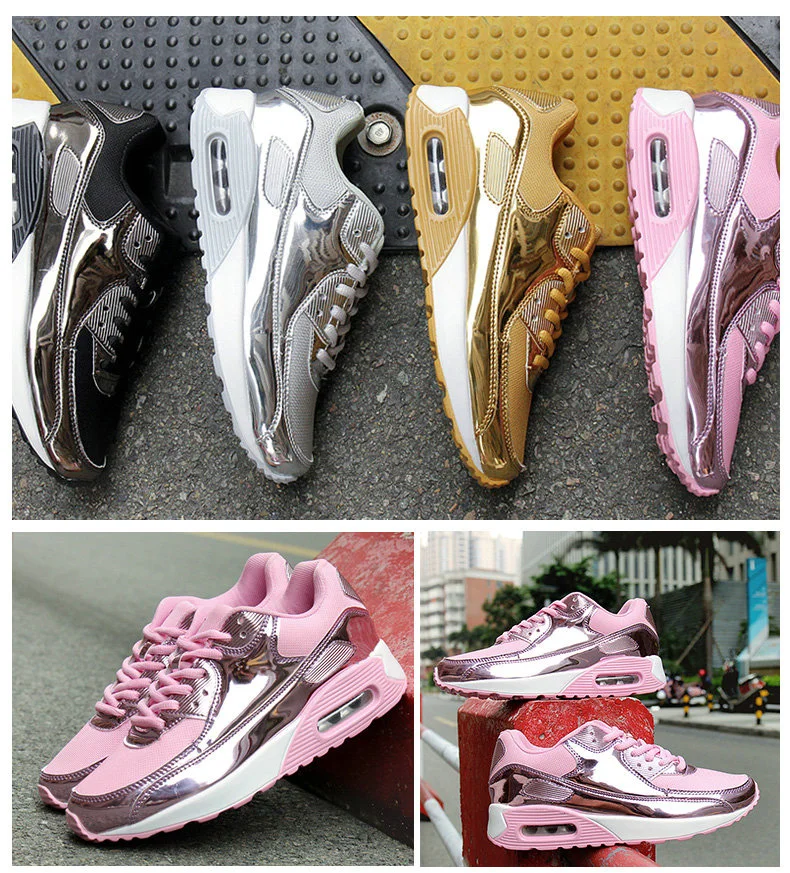 Basket femme/женские кроссовки; женская повседневная обувь с дышащей сеткой; женская обувь из вулканизированной кожи; цвет золотой, серебряный, розовый кроссовки женские