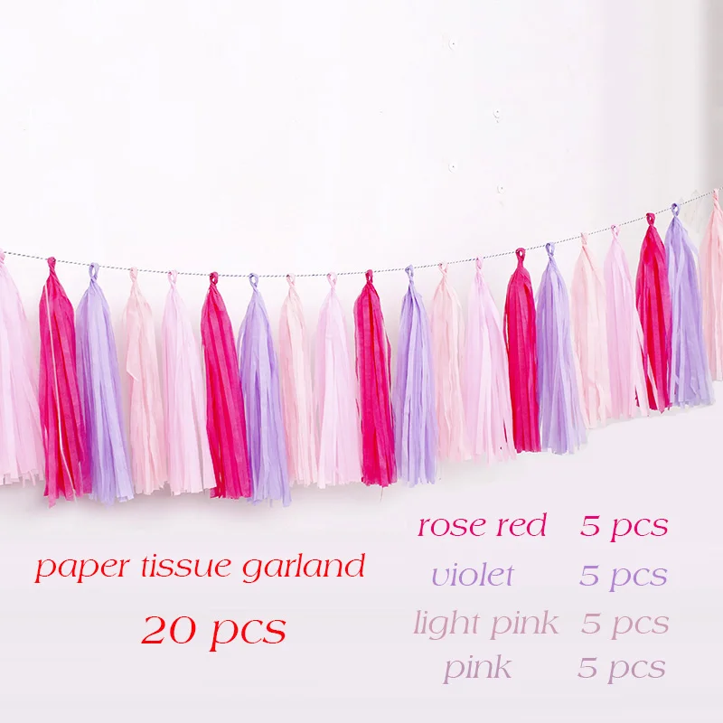 tissue garland color 8 