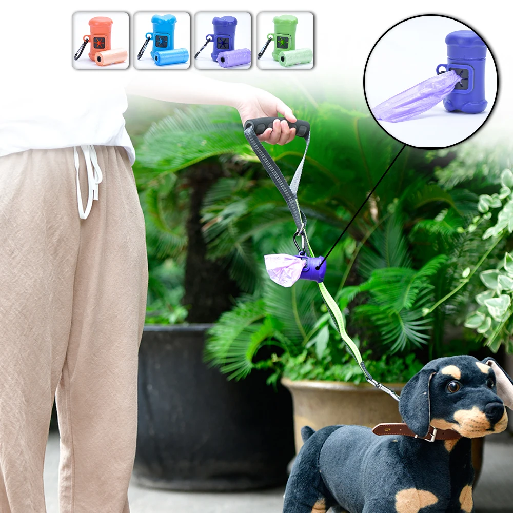 

Use for Dog Leash Portable Poop Bags Outdoor Cleaning Dogs Dropship Pooper Pick Up Training for Dog Leashes Pets Accessories
