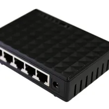 10/100 Мбит/с 5 Порты коммутатор ethernet станция сетевого коммутатора Пластик мини-Настольный высокопроизводительный адаптер для карт памяти