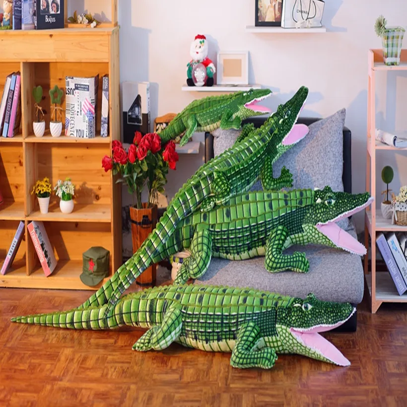 

Stuffed Animal Real Life Alligator Plush Toy Simulation Crocodile Dolls Kawaii Ceative Pillow for Children Xmas Gifts