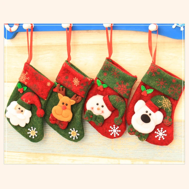 8 pieceslotleiso christmas decoration large gift bags decorated christmas socks gift - Wholesale Large Christmas Decorations 8 pieceslotleiso christmas decoration large gift bags decorated christmas socks gift - Wholesale Large Christmas Decorations