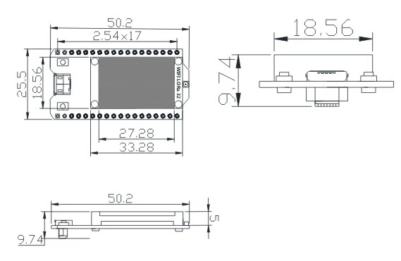 SX1278 LoRa ESP32 0,96 дюймовый синий oled-дисплей Bluetooth wifi Lora комплект 32 модуль Интернет-макетная плата 433 МГц для Arduino