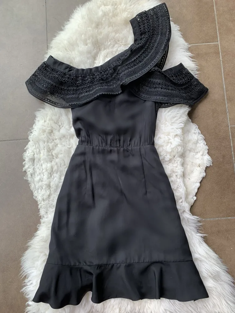 2019 Mini Dress Celebrity Backless Sexy One-Shoulder Women Hollow Out Night Club Sleeveless Body con Party Dresses Wholesale