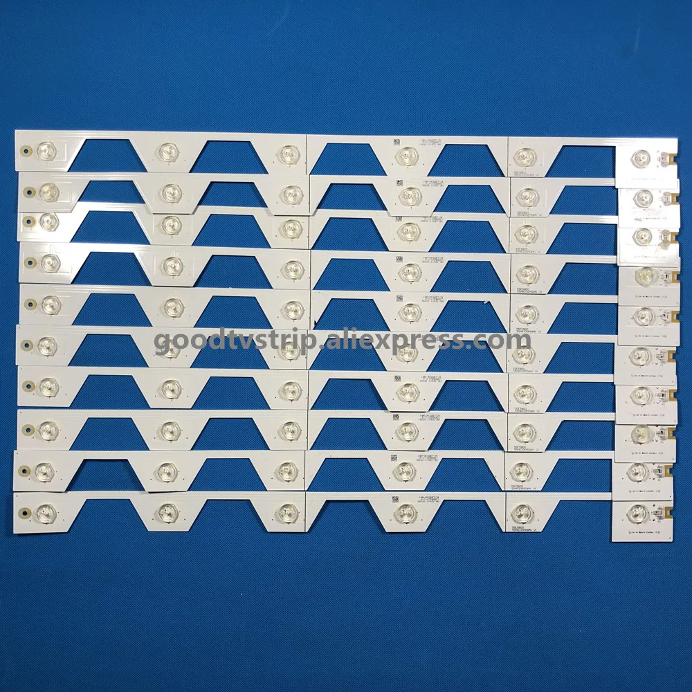 

10PCS LED Backlight strip 6lamp For T C L D55A561U D55A558U 55U6500C Light Bar 4C-LB5506-HR1 55HR330M06A1 V1 Screen LVU550NDEL