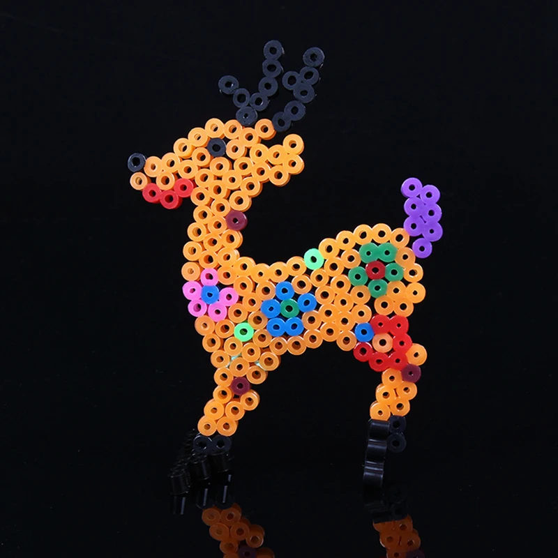 Бисер Perler 1000 шт. 5 мм для детей рукоделия с плавким наконечником многоцветные