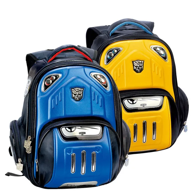 2 colors cool car bags transformers bags for boys backpacks children