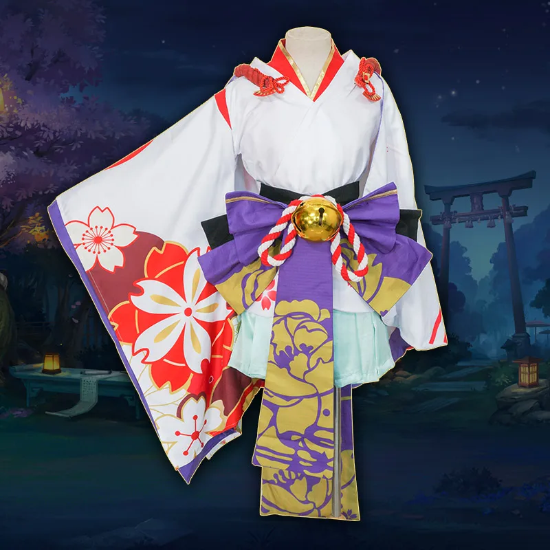 [Milky Way] Onmyoji Snow Girl Xue Nv Yuki Onna Froslass Пробуждение цветок платье с Сакурой костюм кимоно