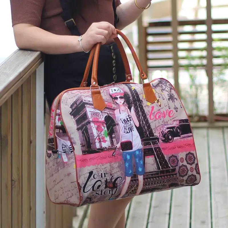 New Fashion Waterproof Women Travel Bag Large Capacity Portable Bag Travel Luggage Tote