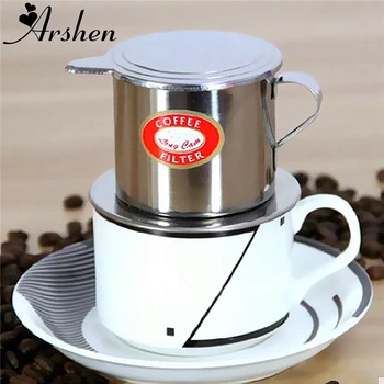 

Arshen Durable 5.5 x 6.5cm Size Portable Stainless Steel Coffee Drip Filter Maker Infuser Infusering For Office Home Traveling