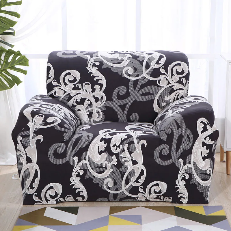 

Flower Design Elastic L Shaped Sofa Cover Loveseat Universal Stretch funda Sofa Sectional Armchair Covers 1/2/3/4-seat