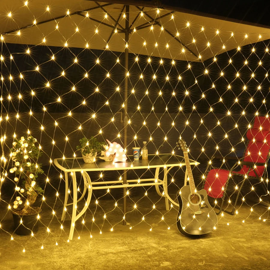 BEIAIDI Christmas LED Net Mesh Fairy String Light 2X2M 3X2M 6X4M Outdoor Holiday Wedding Party Window Icicle LED String Garland BEIAIDI Christmas LED Net Mesh Fairy String Light 2X2M 3X2M 6X4M Outdoor Holiday Wedding Party Window Icicle LED String Garland