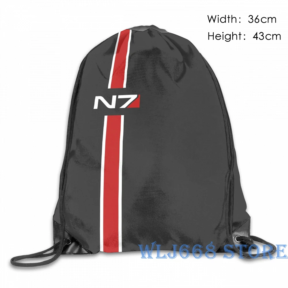 Женские сумки на плечо с забавным графическим принтом, эмблема N7, рюкзак на одно плечо для путешествий для мужчин, сумка для спортзала - Цвет: One Size