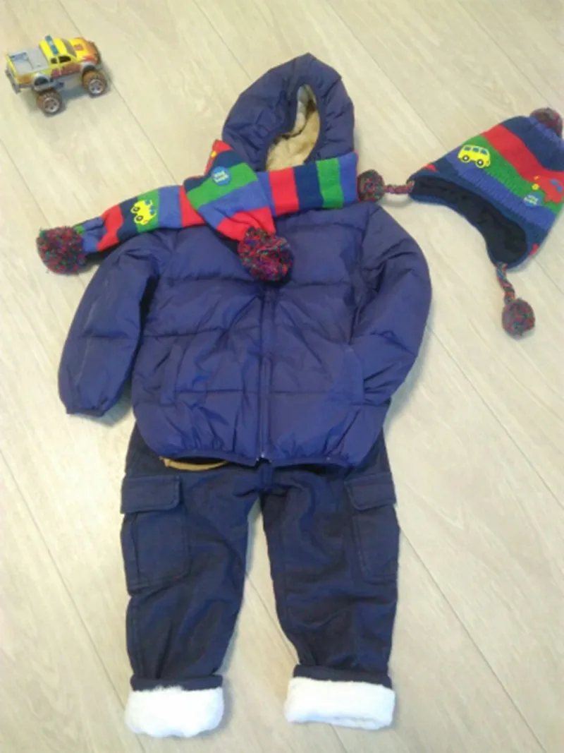 80 до 110 см, зимнее пальто из плотного бархата для мальчиков и девочек Теплые Детские Зимние куртки хлопковая одежда для младенцев стеганая куртка, одежда
