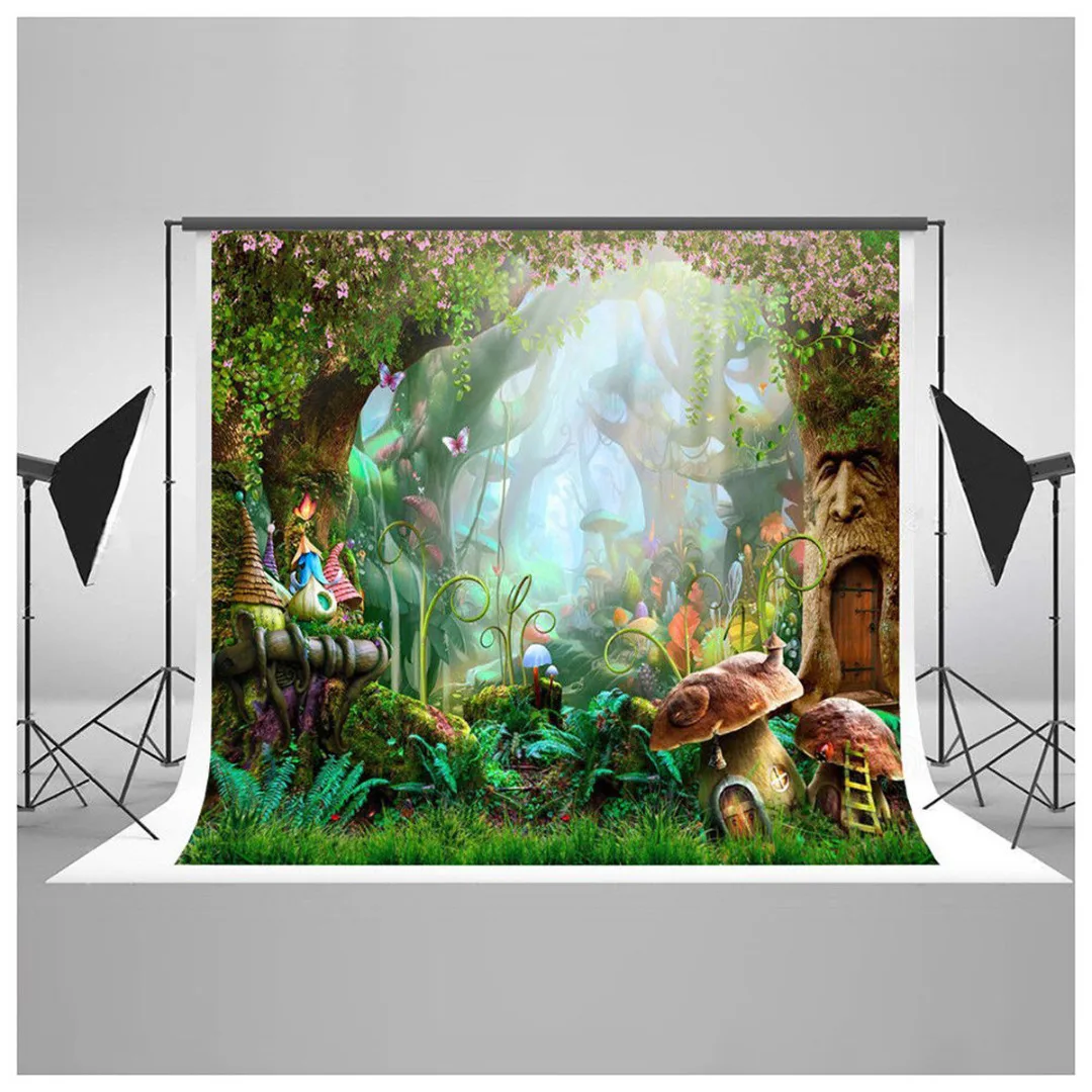 

1pc 7x5ft Fairytale Forest Background Vinyl Nature Forest Life Photography Backdrop Photo Studio Mayitr