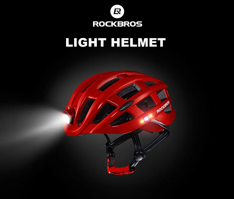 ROCKBROS Light Cycling Helmet Bike Ultralight Helmet Integrally-molded Mountain Road Bicycle MTB Helmets Safe Men Women 57-62cm