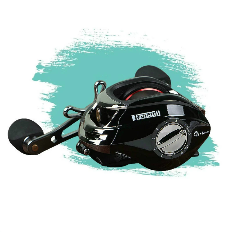 

17+1 Ball Bearings Fishig Line Wheel 6.3:1 High Gear Ratio Baitcast Wheel For Bait Casting Metal Line Cup Left/Right Fishing Set