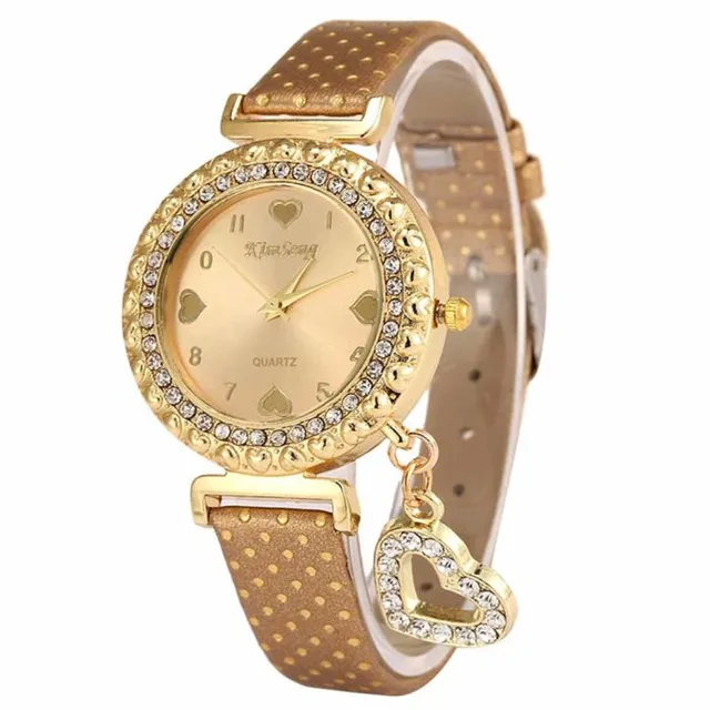 2018 new Love Heart Bracelet Watches Women Leather Crystal Quartz Wrist Watch Go 2018 new Love Heart Bracelet Watches Women Leather Crystal Quartz Wrist Watch Go