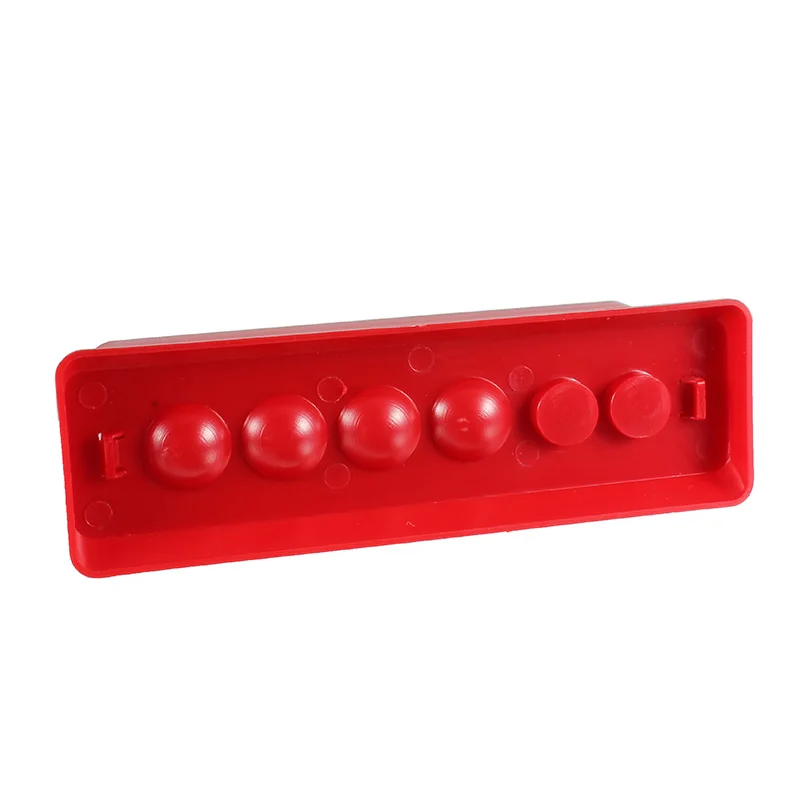 Kicute горячая красная пластиковая стойка для пробирки держатель с 6 отверстиями подставка для буретки лабораторная подставка для пробирки полка лабораторные школьные принадлежности