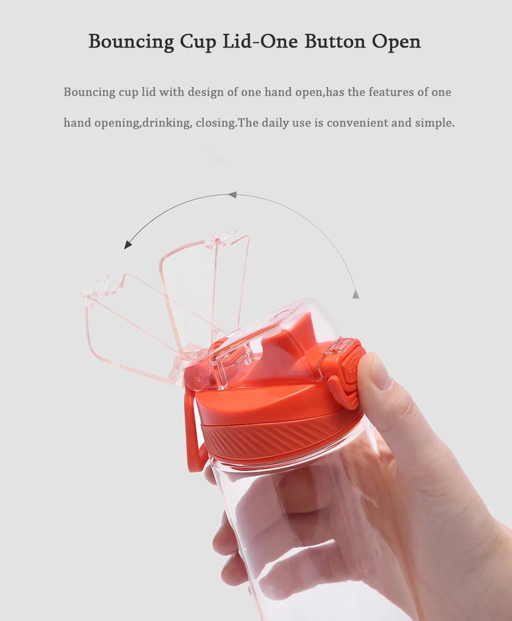 2019 Xiaomi Protein Shaker Tritan Crystal Water Bottle Bpa Free My Plastic Bottle . Bidon Sports Drink Bottles For Bike480620ML (7)
