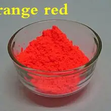 Неоновый красно-оранжевый цвет супер яркий флуоресцентный пигмент Люминесцентная пудра, лак для ногтей Сделай Сам флуоресцентный пигмент не светящийся