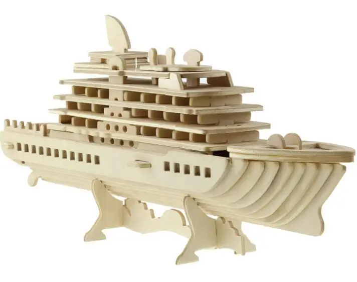 Simulation Luxury Liner Model 3d Three dimensional Wooden Jigsaw Puzzle