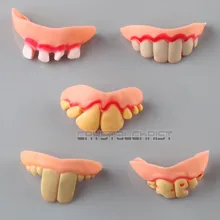 5 шт. Забавный подарок уродливая кляп поддельные зубы для костюма Хэллоуин вечеринки
