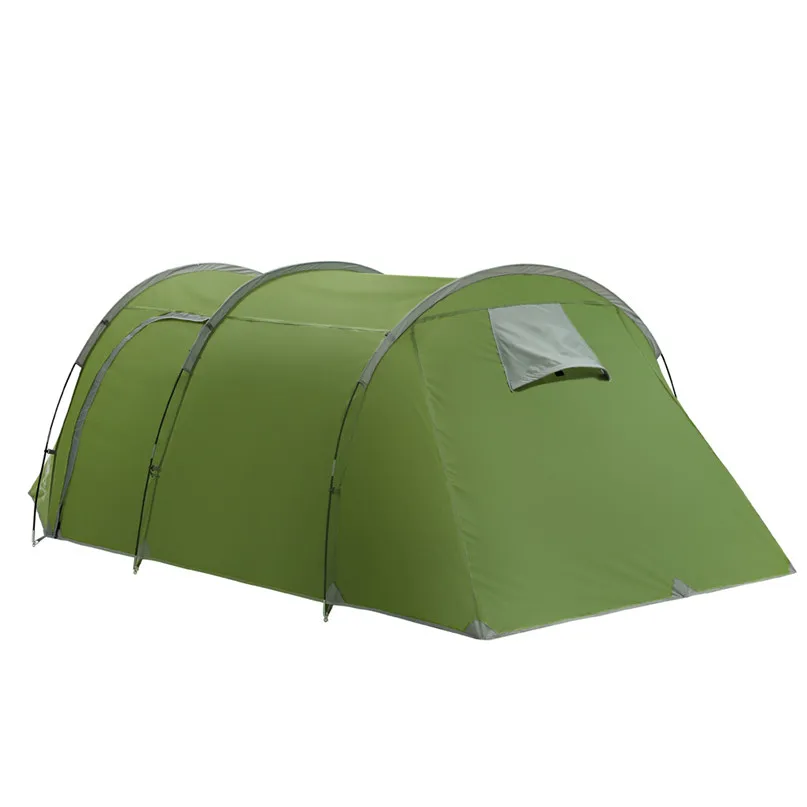 Camping Rainproof Tents Ultralight Camping tent Waterproof 3-4 Person Double Layer Tunnel Tent One Bedroom One Living Room #2H07 (16)