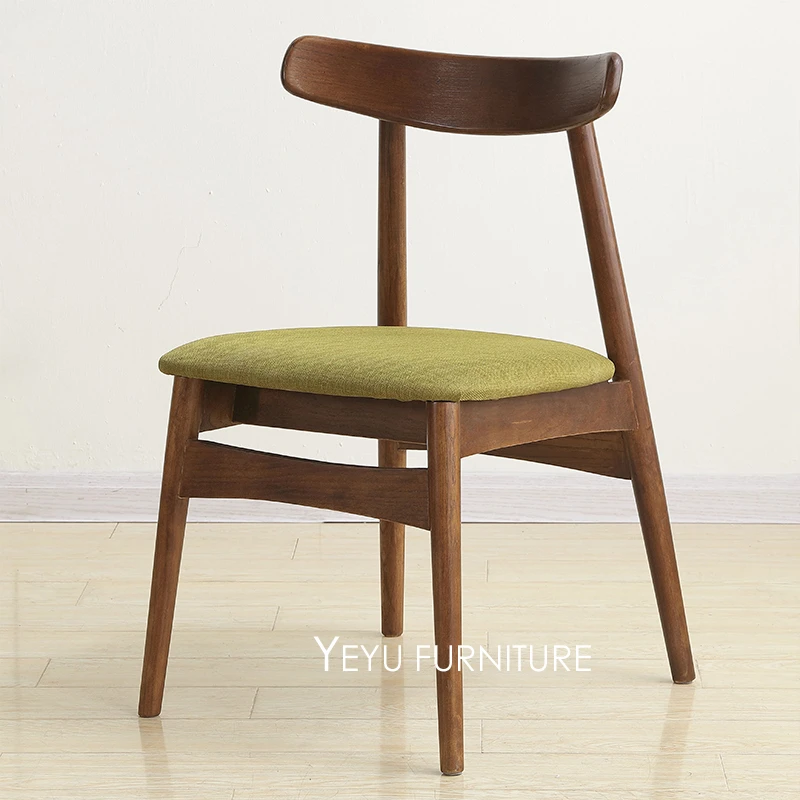 Chaise De Salle A Manger Rembourree En Bois Massif Chaise Confortable Avec Coussin Design Moderne Et Minimaliste Chaise De Loisirs 1 Piece Aliexpress