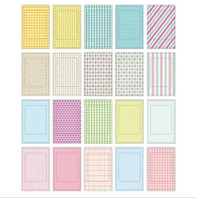 20 шт. наклейки для фотоальбомов в полоску клетку|print photo album|photo albumphoto album stickers |