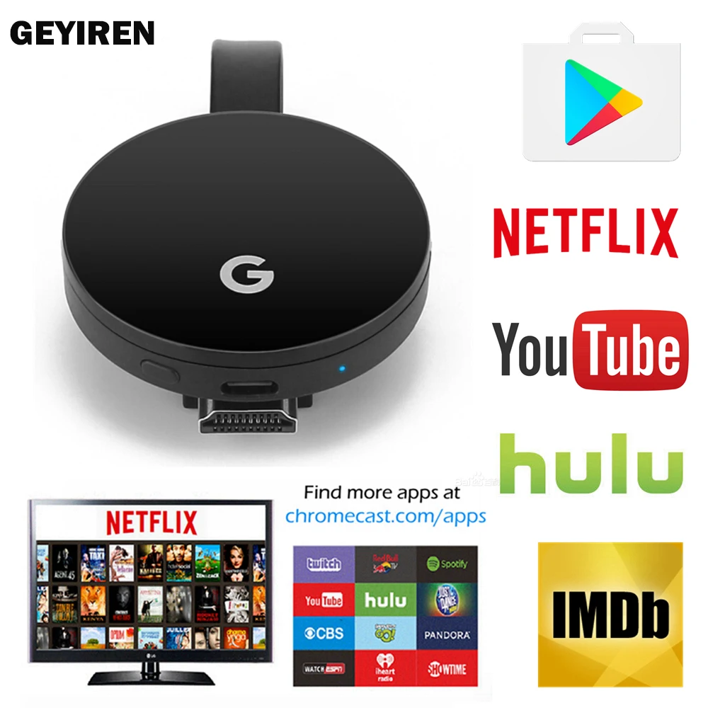 WiFi TV Screen Display HD Mirroring Dongle Miracast for Google Chromecast 2 Crome Chrome Cast Cromecast 2 Mirascreen For Netflix WiFi TV Screen Display HD Mirroring Dongle Miracast for Google Chromecast 2 Crome Chrome Cast Cromecast 2 Mirascreen For Netflix