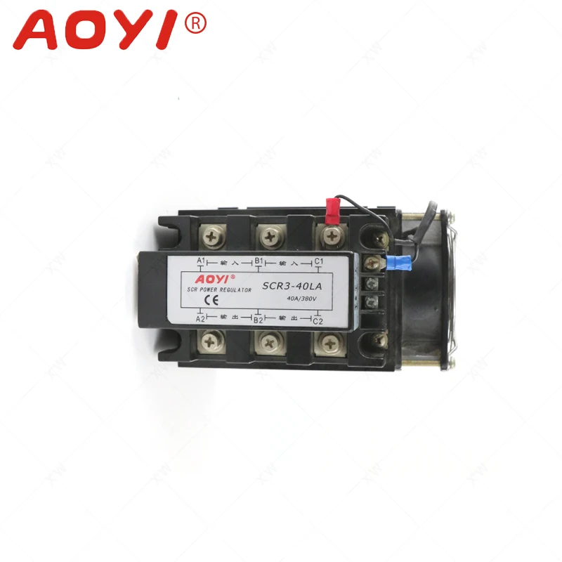 AOYI 40A SCR3-40LA SCR регулятор мощности 4-20mA управление с помощью потенциометра сигнала для контроля нагрева